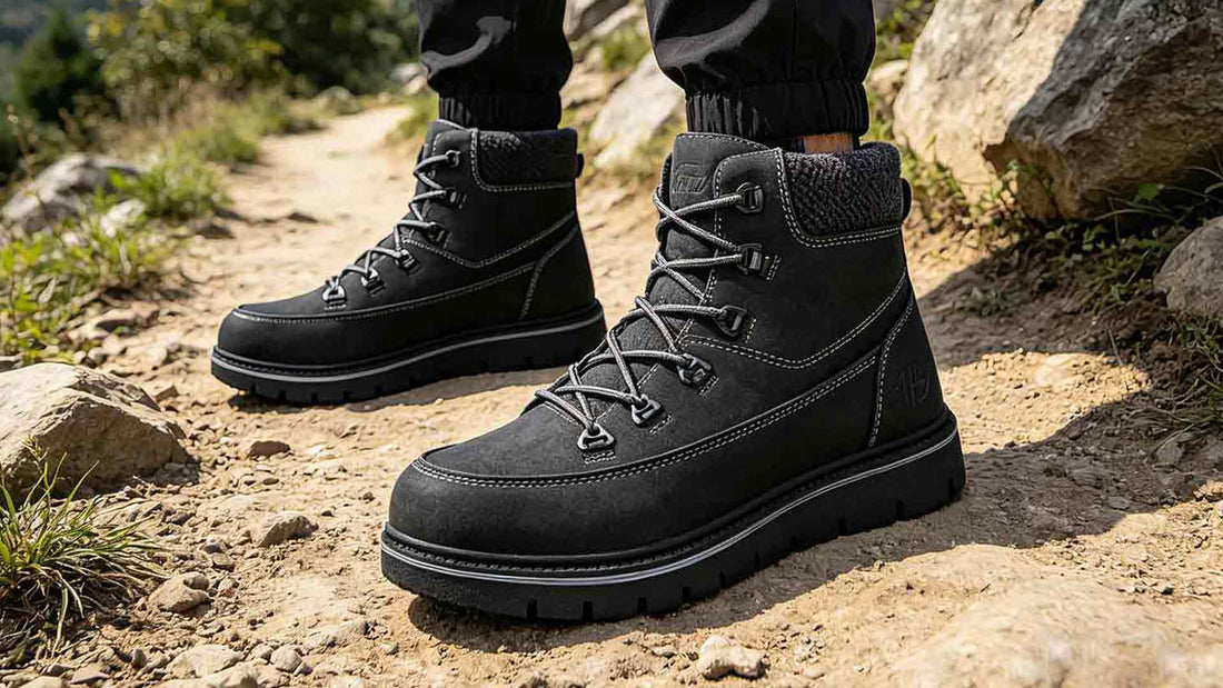 🥾 Dual-Ready for Trails & Commutes | TPS-TC Black Outdoor Work Boots: Rugged Style That Keeps You Steady Every Step